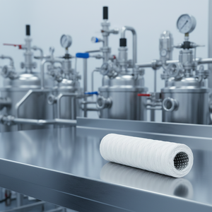 Cartucho de Filtro de Núcleo de Acero Inoxidable Anticorrosión DM de 100 Micras, 500 L/Hora, 220 V para Torre de Refrigeración Industrial - Product Image 1