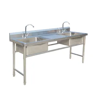 Nhà Cung Cấp Chuyên Nghiệp Đôi Bát Thép Không Gỉ Chìm Đôi Bồn Bồn Rửa Nhà Bếp Đôi Thép Không Gỉ - Product Image 1