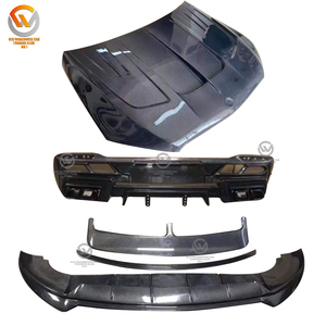 Cubierta de Fibra de Carbono para Capó de Motor, Alerón Delantero para Parachoques de Coche para Benz <span class=keywords><strong>GLE</strong></span> <span class=keywords><strong>Coupé</strong></span> GLE53 W167 <span class=keywords><strong>2022</strong></span> - Product Image 4