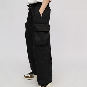 Nouveau style très demandé : Salopette homme décontractée, coupe ample et large, style Hip Hop, jambe droite, multi-poches, taille élastique, taille moyenne - Product Image 4