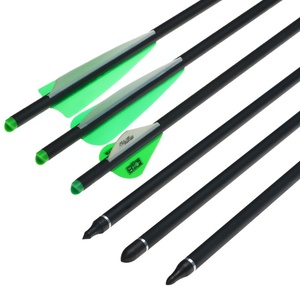 Flecha de carbono mixto para ballesta, diámetro interior 7.6mm, diámetro exterior 8.8mm, cola en forma de media luna, flecha corta para práctica de tiro con arco al aire libre - Product Image 1