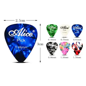 JELO YTK-2 12 Pcs Custom Logo Color Celluloid Guitar Picks Plectrum Accessories For Ukulele Guitar Bass Parts Accessories