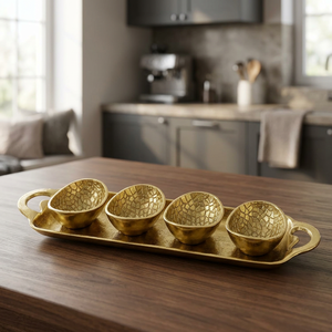 Assiettes jetables écologiques en métal et porcelaine de style nordique pour le thé de l'après-midi, les desserts, les gâteaux, les dim sum, et comme plateau de service pour la maison et le salon - Product Image 4
