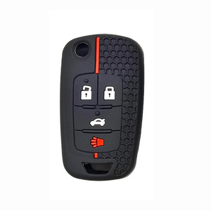 4 nút mềm <span class=keywords><strong>Silicone</strong></span> trường hợp chìa khóa xe cho Buick/Opel cho Chevrolet Cruze epica lova Camaro Impala Aveo Malibu buồm ORLANDO - Product Image 1