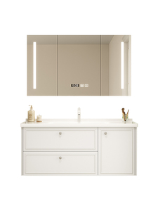 Ensemble de meubles de salle de bain sur mesure avec lavabo, miroir, <span class=keywords><strong>armoire</strong></span> murale, meubles imperméables pour hôtel, appartement - Product Image 6