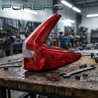 PORBAO pour CRV 2017-2018 : Cache-phare arrière en plastique rouge de remplacement pour système d'éclairage automobile, feux arrière de voiture