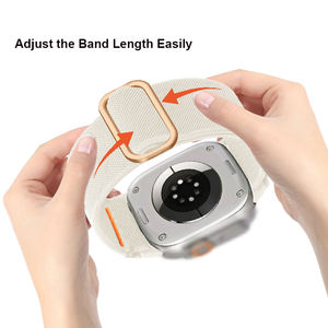 [30mm de <span class=keywords><strong>ancho</strong></span>] <span class=keywords><strong>Correa</strong></span> de nailon tejida elástica ajustable duradera para hombre para <span class=keywords><strong>Apple</strong></span> <span class=keywords><strong>Watch</strong></span> Ultra 49mm - Product Image 3