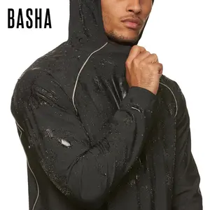 Дизайнерская спортивная куртка BASHAsports, черная парусиновая флисовая ветровка на заказ, водонепроницаемые походные мужские куртки, толстовки на молнии