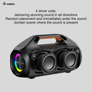<span class=keywords><strong>Xdobo</strong></span> Enceinte sans fil d'extérieur 100W avec subwoofer, basses de haute qualité, son puissant, lecteur audio portable, subwoofer stéréo 3D - Product Image 2