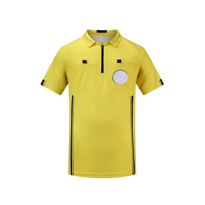 Camiseta de árbitro de fútbol personalizada para hombre, camiseta de poliéster con diseño propio personalizado, nueva