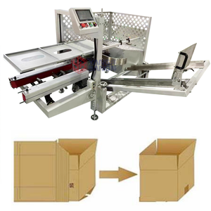 YB-DK500 <strong>Automatic</strong> Carton Cardboard <strong>Box</strong> Erecting Forming Machine Carton Erector Packing Machine - Product Image 1