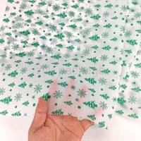 Papier de soie multicolore 50*70cm 17gsm, style Noël populaire, service OEM, écologique, pour emballage cadeau et vêtements