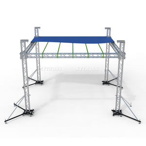 Truss de escenario de aluminio de 7x7x5m, techo plano con cubierta de PVC, OEM, ODM, braguero de escenario de aluminio de alta calidad - Product Image 3