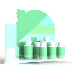 Présentoir de comptoir en acrylique Transparent, 4 bouteilles personnalisées, <span class=keywords><strong>vitamine</strong></span> - Product Image 3