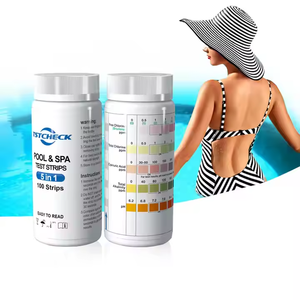 Chất lượng cao chính xác 5-parameter hồ bơi Spa nước Kit kiểm tra nóng bán nhanh chóng kiểm tra Dải Clo sốc pH Kiềm trong nhà - Product Image 3