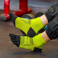 Chaussettes à cinq doigts pour la course à pied, chaussettes de haute performance Coolmax, respirantes, pour hommes et femmes