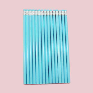 Soododo铅笔套装批发马卡龙三角杆亮椴木橡胶头素描绘图笔学习文具 - Product Image 6