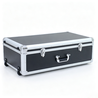 Valise à outils en aluminium sur mesure avec découpes en mousse, valise de transport robuste pour équipement lourd avec roues