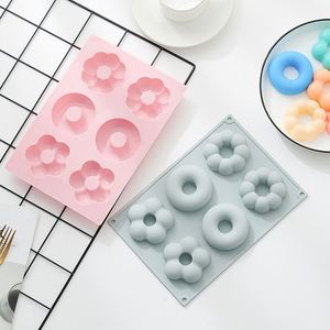 Molde de Silicona Personalizado al por Mayor para Hornear, con 6 Cavidades para Donuts de Diferentes Formas, para Pasteles, Jabones Aromáticos - Product Image 4