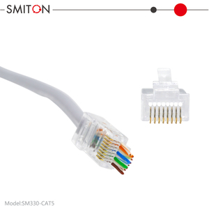 Connecteur RJ45 traversant, fiche modulaire Cat5e Cat6 8p8c, facile à brancher les câbles - Product Image 3