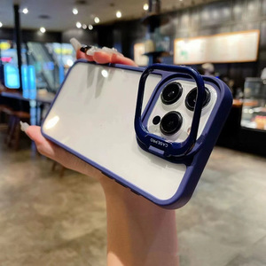 Ốp điện thoại <span class=keywords><strong>iPhone</strong></span> có vòng bảo vệ camera tháo rời, dành cho <span class=keywords><strong>iPhone</strong></span> 14, 15, 16, 17 Pro, Plus, Max, chất liệu <span class=keywords><strong>TPU</strong></span> màu tím - Product Image 4