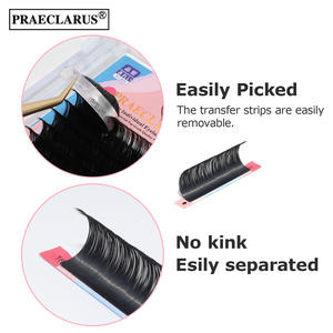 RTS PR010 Marque privée Extensions de <span class=keywords><strong>cils</strong></span> 8-15mm Mise en place rapide de <span class=keywords><strong>cils</strong></span> <span class=keywords><strong>individuels</strong></span> Faits à la main Noir mat Naturel Long - Product Image 4