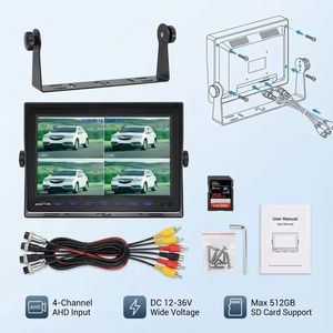 고성능 4채널 AHD <span class=keywords><strong>DVR</strong></span> 모니터 512GB SD 저장 장치 지원 헤이즈 칩셋 1080P 녹화 시스템 후방 카메라 방수 - Product Image 4