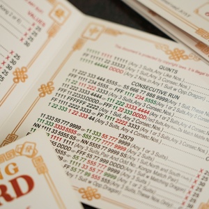 Apprenez à jouer au Mahjong : Guide de scores et règles du Mahjong <span class=keywords><strong>anglais</strong></span>, cartes de jeu rapides, imperméables et pliables - Product Image 5