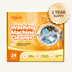 Tablettes nettoyantes antibactériennes <span class=keywords><strong>pour</strong></span> lave-linge, 24 unités, 99 % antibactériennes, <span class=keywords><strong>pour</strong></span> usage domestique quotidien, compatibles dropshipping, approvisionnement d'un an - Product Image 1