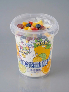 Seau d'emballage alimentaire jetable <span class=keywords><strong>en</strong></span> plastique de qualité alimentaire, gobelets jetables, seaux à thé aux fruits avec couvercles – Approvisionnement direct usine - Product Image 3