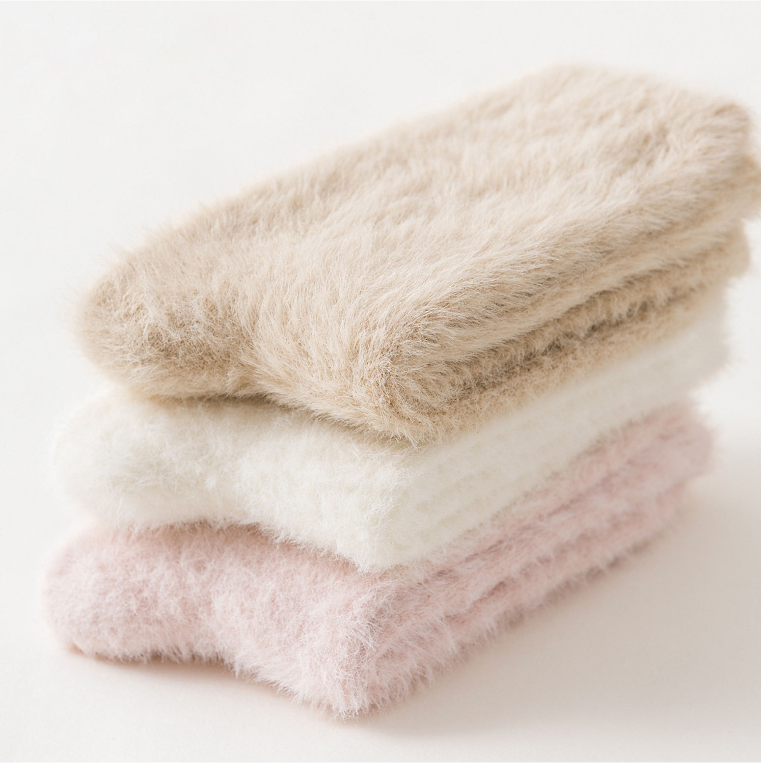 Custom Fuzzy Socks Make Your Logo Your Own Design Bulk Fuzzy Warm Socks for Women