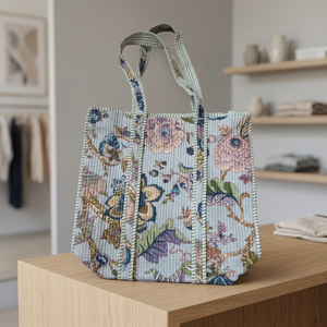 Nouveaux sacs fourre-tout matelassés de style campagnard français, grande capacité, multifonctionnels, couleur unie, fermeture à glissière - Product Image 4
