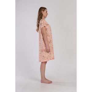 Camisón de Manga Corta para Mujer Ompah, Ropa de Dormir Clásica con Estampado Floral, Color Rosa Suave, Ompahodes - Product Image 3