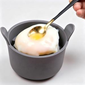 Moldes de silicona de grado alimenticio para huevos pochés, recipientes reutilizables antiadherentes para freidora de aire, aptos para <span class=keywords><strong>microondas</strong></span>, herramienta para el desayuno - Product Image 3