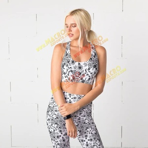 Pantalones de nailon 2024 legging sin costuras conjunto de entrenamiento Sujetador deportivo y legging conjunto mujer leggings más afilados - Product Image 4