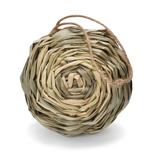 Küçük Pet Humming kuş yuvalama papağan evi kuş dışında yuva asılı köklü cep İşi dokuma çim <span class=keywords><strong>Birdhouse</strong></span> - Product Image 3