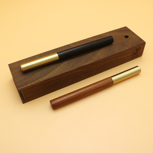 <span class=keywords><strong>Penna</strong></span> <span class=keywords><strong>Stilografica</strong></span> Tascabile Mini in Legno <span class=keywords><strong>con</strong></span> Cappuccio in Ottone, Regalo Originale, <span class=keywords><strong>con</strong></span> Strisce Marrone Scuro, <span class=keywords><strong>Penna</strong></span> da Viaggio - Product Image 5