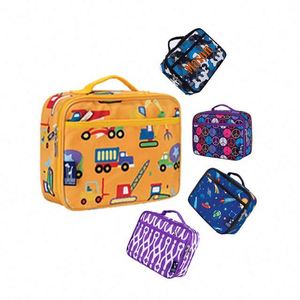 Muestra gratuita de lonchera térmica personalizada para niños, elegante, portátil, colorida, para la escuela. - Product Image 1