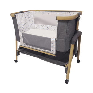 Joli 3 en 1 nouveau-né berceau réglable Portable à côté <span class=keywords><strong>de</strong></span> moi <span class=keywords><strong>lit</strong></span> bébé en bois comme cadre luxe bébé berceau chevet dormeur - Product Image 3