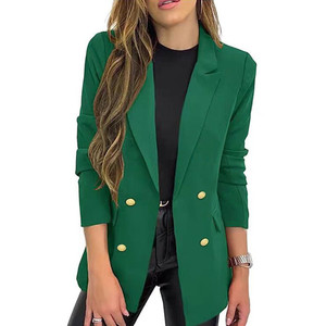 Ohsisa 2025 nuova giacca Casual a maniche lunghe da donna <span class=keywords><strong>in</strong></span> tinta unita lavorata a maglia per l'autunno con colletto ribaltato - Product Image 4
