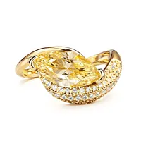 MuShan Sieraden 925 Sterling Zilveren Ring Trouwring Cocktail Party Valentijn Cadeau Vrouwen Ringen Fijne Sieraden
