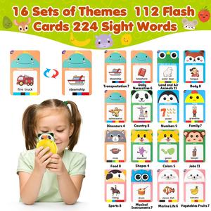 Máquina educativa de Aprendizaje Temprano Montessori, juguete que habla tarjetas flash <span class=keywords><strong>para</strong></span> niños, aprende palabras en inglés, lector de tarjetas, juguete de bolsillo <span class=keywords><strong>para</strong></span> hablar - Product Image 5