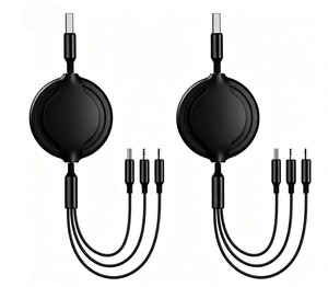 Câble USB rétractable vers Type-C avec fonction d'enroulement automatique pour téléphone portable - Product Image 2