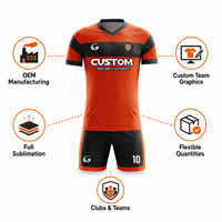 Produsen Seragam Sepak Bola Kustom Grosir, Sublimasi, OEM, Pakaian Tim untuk Klub dan Tim, Pesanan Massal, Kualitas Profesional, MOQ Rendah