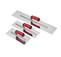 Outils à main robustes Uirlisi Coincréite en acier inoxydable pour le collage de plaques de plâtre, truelles flexibles pour plâtre, poignée TPR, outils pour béton