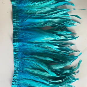 Оптовая продажа перьев 10-15 см страусиное перо бахрома или одно плечо перо мини-платье