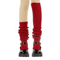Chaussettes longues et amples de style japonais pour femmes, en tricot supplémentaire, respirantes, blanches, à bulles, pour l'automne, longueur mi-mollet