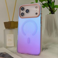 Coque de téléphone portable IMD Technology Ombre pour iPhone 17 Series, compatible avec la charge sans fil, dégradé, anti-chute, colorée, commande en gros personnalisée