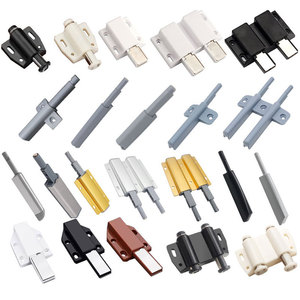 Mecanismo de rebote para gabinetes, de aleación de aluminio y acero inoxidable, con interruptor de resorte, sin manija, botón de empuje oculto, tope de puerta - Product Image 2