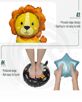 Ballons en Mylar Autonome Sans Hélium BLN – Animaux de la Mer et du Zoo – Ensemble de Ballons pour Décorations de Fête d'Anniversaire